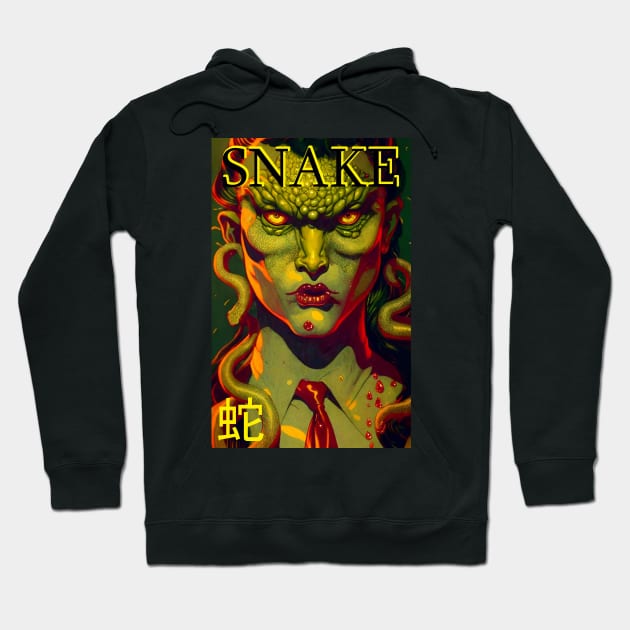 Year of the Snake Comic Hoodie by Copper City Dungeon